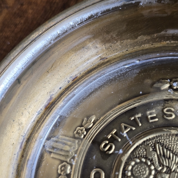 Vintage United States Senate Brass Ashtray Trinket Dish Political Memorabilia - Picture 9 of 10